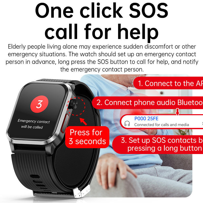 P300pro BT Call Air Pump Airba – Fall Detection Watch Bewertung und Preis