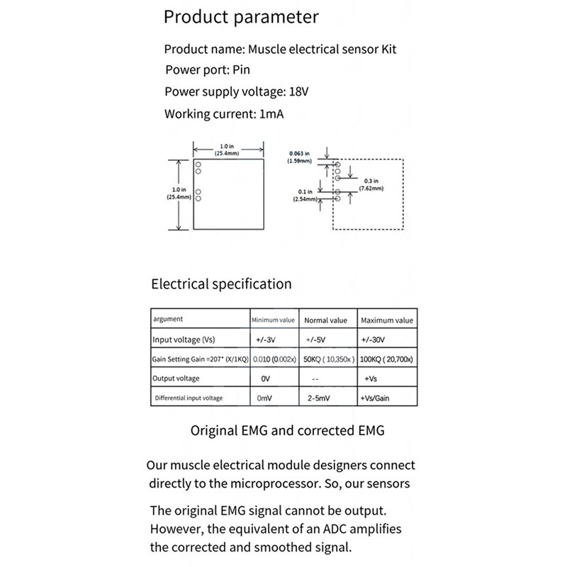 A52T 5X Muscle Electrical Sens – Muscle Sensor Emg Bewertung und Preis