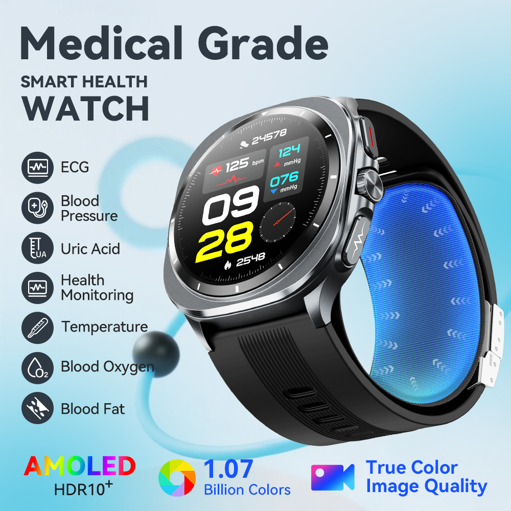 NOYAFA New ECG+PPG Blood Fat U – Fall Detection Watch Bewertung und Preis