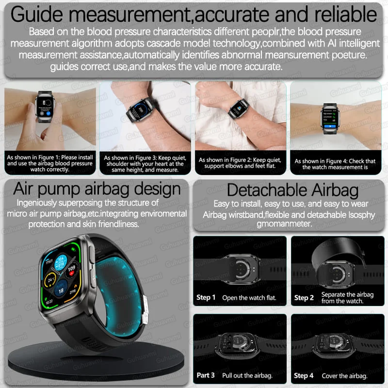 True Blood Pressure Smart Watc – Fall Detection Watch Bewertung und Preis